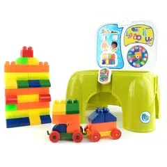 ENERGY PLUS - Silla Didáctica Con 60 Bloques: Aprendizaje Creativo Jugando Verde