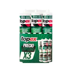 TOPEX - Sellador Acrílico 300ml Set X 3 Unidades