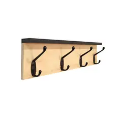 HOMESTYLE - Perchero 4 Perchas Dobles Moss 45x12.2x4 cm
