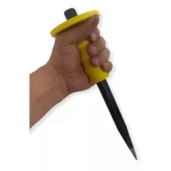 UYUSTOOLS - Cincel Punta Pala 12 Pulgadas 19x25 mm con Mango Protector