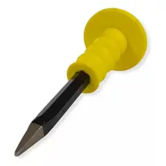 UYUSTOOLS - Cincel Puntero de 10 Pulgadas 16 mm con Mango PVC Antideslizante