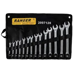 RANGER - Juego de Llaves Mixtas Combinadas con 14 Piezas de 7 a 24 mm