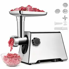52 BITS - Molino De Carne Profesional Acero Inoxidable 3000w