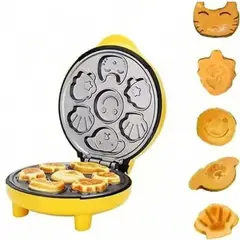52 BITS - Mini Maquina De Wafles Infantiles De Figuras Antiadherente