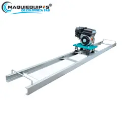 MAQUIEQUIPOS - Regla Vibratoria Tipo Escalera 3 m con Motor Gasolina 7HP