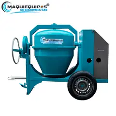 MAQUIEQUIPOS - Mezcladora de Concreto de 1 1/2 Bulto con Motor Gasolina Honda Gx270 3600RPM