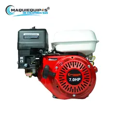 MAQUIEQUIPOS - Motor Gasolina 7HP 3600 RPM Eje Cuña Rosca
