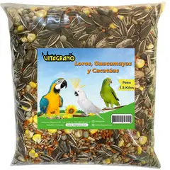 VITAGRANO - Alimento Para Loros Y Cacatúas