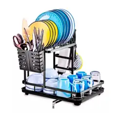 52 BITS - Escurridor de Vajilla para Mesón Ideal para Todo Tipo de Cocina