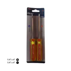 KANGAROO - Juego de Destornilladores 2 Piezas Mixto Económico 1/4"