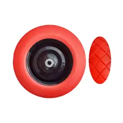 SUPERIOR - Llanta Roja para Carretilla Antipinchazo 400-8