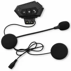 52 BITS - Intercomunicador Auriculares Casco Bluetooth Bt12 Moto Música Sikeo Genérico
