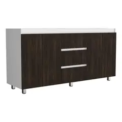 JUST HOME COLLECTION - Mueble Inferior Cocina 1.80 Metros Vimo Derecha RH Europeo/Blanco 89.5x178.2x50.5 cm