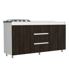 undefined - Mueble Inferior Cocina 1.80 Metros Vimo Derecha RH Europeo/Blanco 89.5x178.2x50.5 cm Just Home Collection