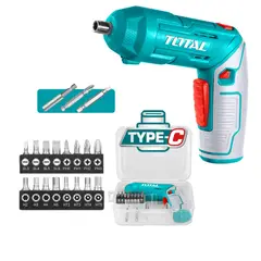 TOTAL TOOLS - Combo Pistola de Calor Tsdli0442 + Atornillador 4V Utb16078