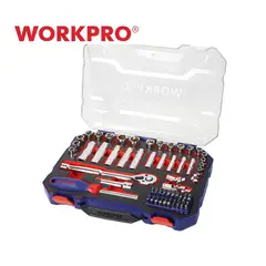 WORKPRO - Juego de Rachet 75 Piezas 3/8 Pulgadas
