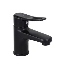 PLUMBER - Griferia Lavamanos Monocontrol Baja New Atlanta Negro Mate Stretto