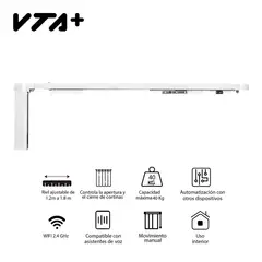 VTA PLUS - Motor Inteligente Cortinas Con Riel De 1.20 -1.80m