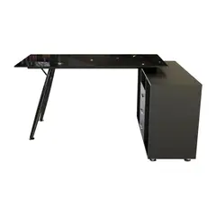 EASY - Escritorio Gerencial con Archivador 170X144 Negro