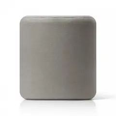 BANZAY - Puff Butaco Auxiliar Redondo Gris
