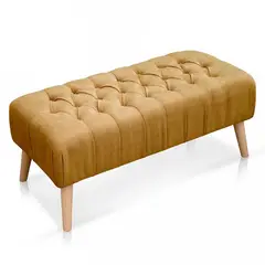 BANZAY - Banco Otomano Tela Mostaza