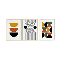 DE CASA - Cuadros Tripticos Bau Haus Colores