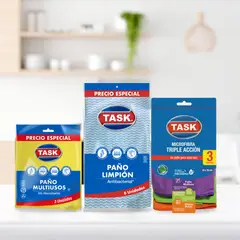 TASK - Paños Multiusos + Limpión + Microfibra Triple