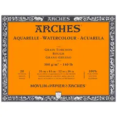 ARCHES - Bitacora 300G 31X41Cm Rug. 20 Hojas 100% A1795087