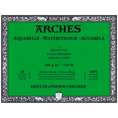 ARCHES - Bitacora 300g 31x41cm Frio 20 Hojas 100% A1795062