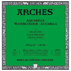 ARCHES - Bitacora 300g 20x20cm Frio 20 Hojas 100% A1795059
