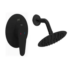 STRETTO - Ducha Monocontrol Vermont Negro Mate