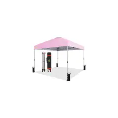 CROWN SHADES - Toldo Desplegable 10x10 Pies Con Bloqueo Rosa
