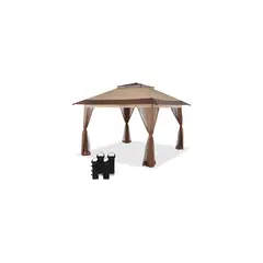 CROWN SHADES - Toldo Plegable de 33x33 Centimetros. Beige y Café