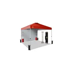 CROWN SHADES - Toldo Rojo Desplegable de 10x10 Pies