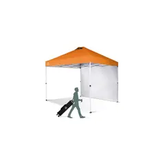 CROWN SHADES - Toldo Desplegable con Pared Lateral Color Naranja