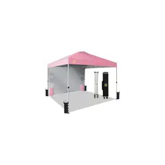 CROWN SHADES - Toldo Desplegable con Pared Lateral Color Rosado