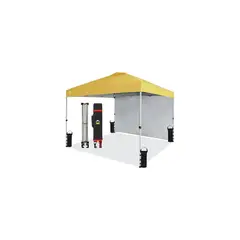 CROWN SHADES - Toldo Desplegable para Exteriores con Pared Lateral Color Amarillo