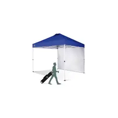 CROWN SHADES - Toldo Desplegable para Exteriores con Pared Lateral Color Azul