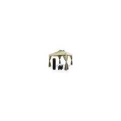 CROWN SHADES - Toldo Desplegable con Redes y Accesorios Color Beige