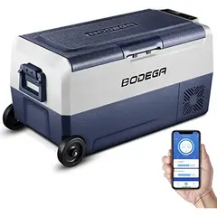 BODEGA - Refrigerador Portátil de 60L con Soporte de Tazas y Cesta Extraíble