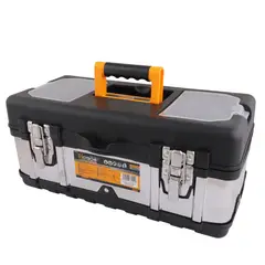 HOTECHE - Caja de Herramientas Acero Inoxidable 45 cm Candado