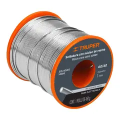 TRUPER - Soldadura de Estaño para Electrónica 60/40 Núcleo de Resina x 2 Unidades