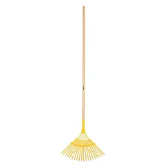 PRETUL - Rastrillo Metálico Curvo con Mango Cabeza de 43 cm x 6 Unidades