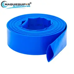 MAQUIEQUIPOS - Rollo Manguera Plana de 3" x 100 Metros