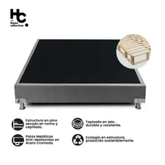 undefined - Base Cama Sencilla Especial 100x190 cm Gris