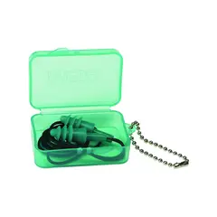 SAFETY WORKS - Tapones de Goma para Oídos Con Cuerda de Caucho Color Verde 23DB