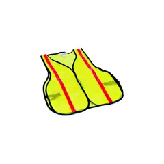 SAFETY WORKS - Chaleco de Seguridad de Alta Visibilidad Reflectante Color Amarillo Lima Talla Única