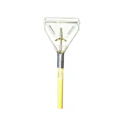 ZEPHYR - Mango para Trapeador con Abrazadera de Tuerca y Madera Lacada