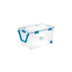 STERILITE - Caja de Almacenamiento Con Ruedas Y Cierre Hermético Para Almacenamiento Seguro