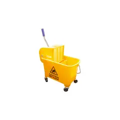 ZEPHYR - Combo de Cubeta para Trapeador con Escurridor de Prensa Lateral y Capacidad de 20L